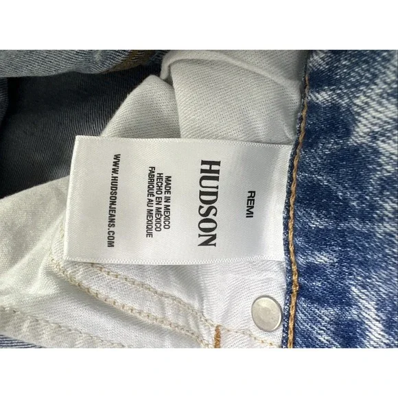 Hudson Jeans Womens 29 Blue Fray Light Wash Denim High Rise Distressed - Picture 5 of 12